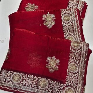 Embroidered Assam Silk Silk Blend