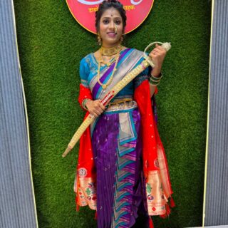 9 war paithani with free stiching