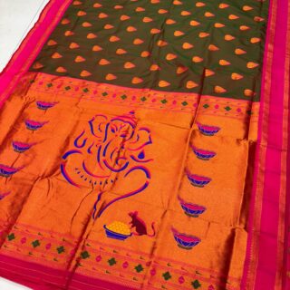 ganpati special mondak saree