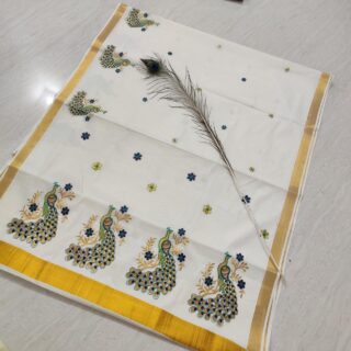 kantara white saree