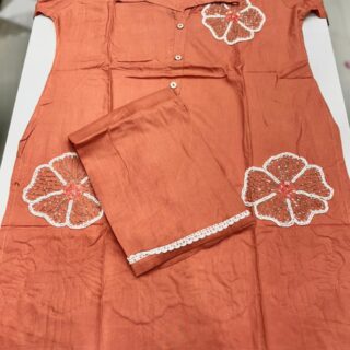 FLOWER EMBRODIRY CORD SET