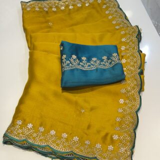 Aanjani designer saree