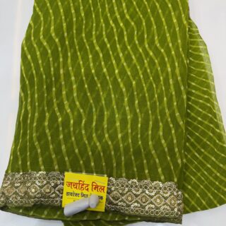 Lehriya georgeet saree