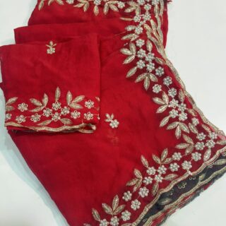 Georgette Silk saree