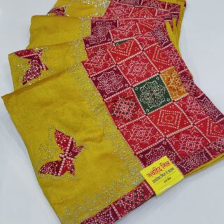 RAJWADI BANDHANI SAREE #RB01