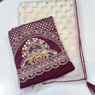 Crunchy silk saree #jh94