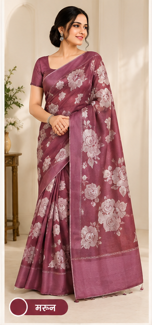 Silk saree #jh100 - Image 3