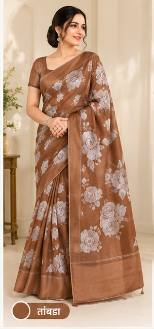 Silk saree #jh100 - Image 5