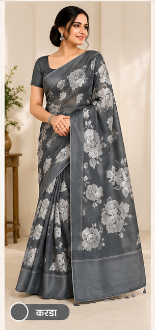 Silk saree #jh100 - Image 7