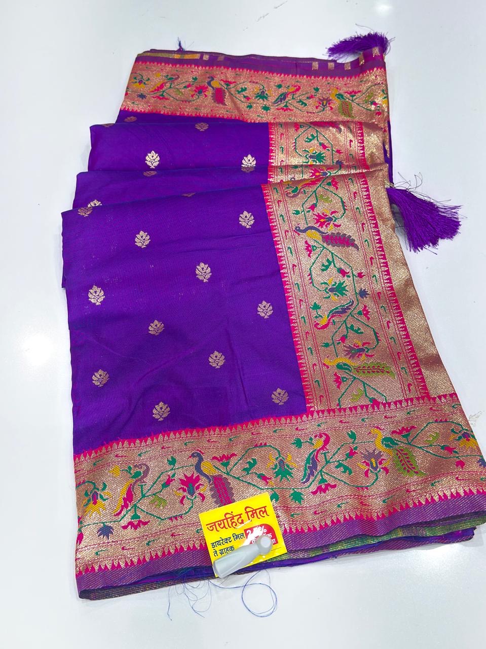 Lotas border saree #jh109 - Image 10